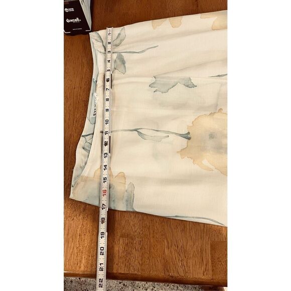 Eva Kayan Beige and Sage Green Floral Wrap Skirt Womens SIze 16 - Picture 8 of 10